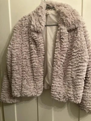 Abrigo chaqueta rosa de piel sintética XL Foto 1 de 2