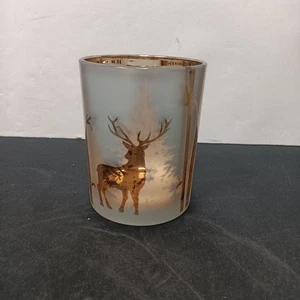 creative co-op Quecksilber Glas Kerzenhalter mit Laserätzszene - Bild 1 von 4