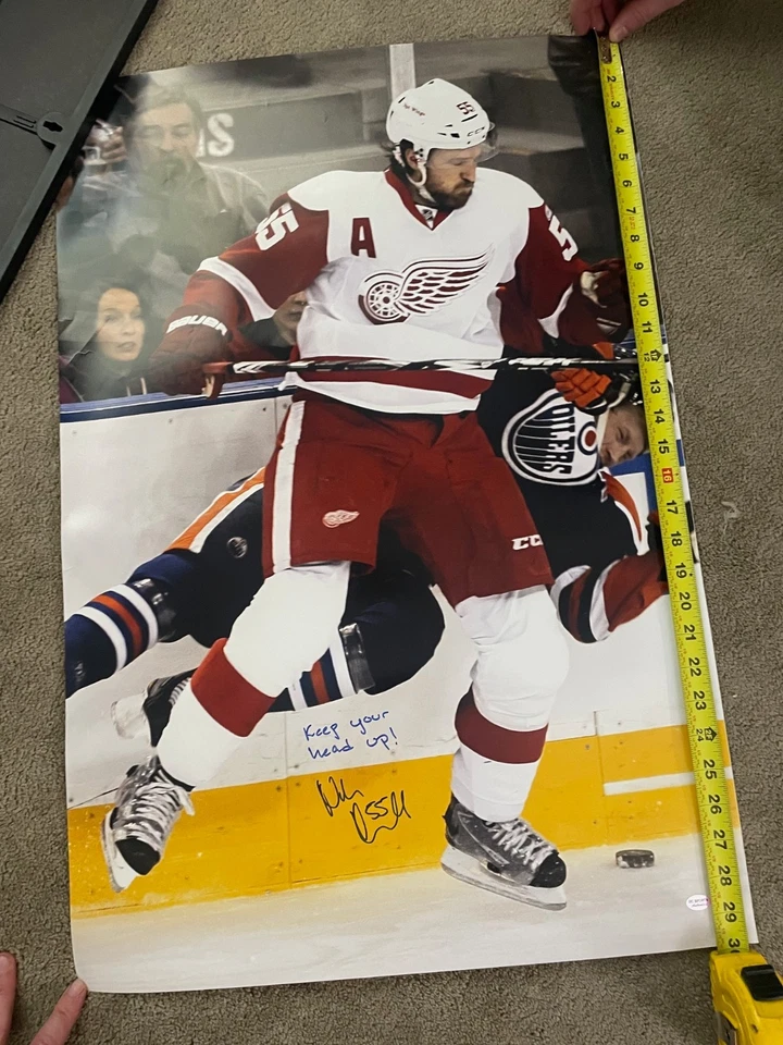 NIKLAS KRONWALL SIGNED DETROIT RED WINGS 20X30 PHOTO W/ Inscription, COA - Image 1 of 1