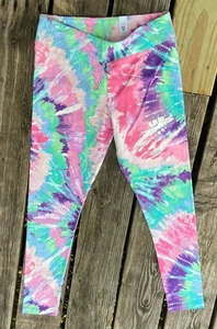 The Children's Place Girls' Tie Dye Knit Hi-Rise Leggings Sz 16 XXL NWT Colorful - Picture 1 of 13