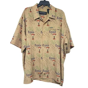 Vintage Pelle Pelle Marc Buchanan Shirt Royale Martini Glas 90er Hip Hop AOP - Bild 1 von 14