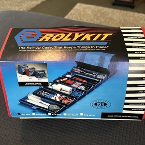 VINTAGE Rolykit rot aufrollbar Aufbewahrung Kunsthandwerk Modell S-11 wie im Fernsehen gesehen neu in Verpackung - Bild 1 von 7