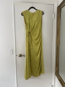 NWT House Of Harlow 1960 Elegant Satin Slip Green Dress Size Medium - Picture 1 of 7