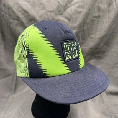 DC SHOES SKATE CO. SOMBRERO DE CAMIONERO VERDE Y AZUL GORRA SNAPBACK SKATER PUNK Y2K Foto 1 de 4