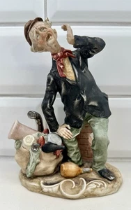 Vintage Capodimonte Old Man Tramp Wein Umhängetasche Bruno Arnart 55/1042 - Bild 1 von 5