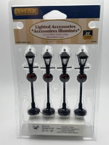 Lemax Gas Straßenlaterne 4er Set beleuchtet Weihnachtsdorf Haus Zubehör 24745 - Bild 1 von 3