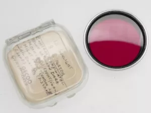 Leica GECOO E.Leitz Wetzlar Chrome Rim R.H. Red Filter for Summitar #2 ... MINT - Picture 1 of 5