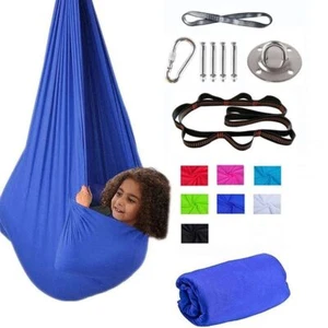 Elastic Children Kid Hammock Yoga Therapy Kid Autism ADHD Sensory Swing Sling US - Picture 1 of 25