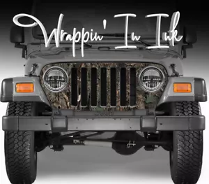 Envoltura de parrilla camuflaje roble emboscada camuflaje para Jeep Wrangler 1997-2006 - Imagen 1 de 2