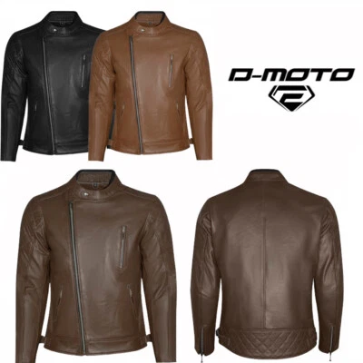 Men's Leather Motorcycle Racer Jacket - Premium Biker Gear, Stylish & Durable - Image 1 of 4