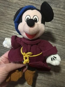 The Disney Store Fantasia Sorcerer Mickey Mouse 8 Zoll Plüsch Sitzsack Spielzeug mit Etikett - Bild 1 von 12