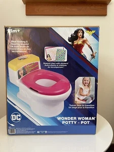 Potty Training and Transition Seat Pink ,The First Years DC (Wonder Woman) - Picture 1 of 7