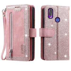 Cubot X19 Wallet Case,Leather Zipper Magnetic Flip Card Phone Case For Cubot X19 - Picture 1 of 26