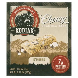 Kodiak S'mores Chewy Protein Granola Bars, 1.23 oz, 5 Count - Picture 1 of 6