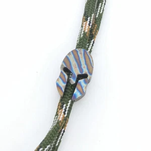 Ciondolo Collana Collana Paracord Coltello Pieghevole Coltello Pieghevole Cordino Lega di Titanio EDC - Foto 1 di 7