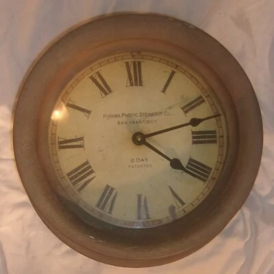 TIME WORKS BERKELEY "SHIP'S CLOCK" LOOKS COOL ISN'T WORKING NEEDS NEW MOTOR - Image 1 of 4