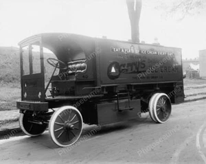 Ice Cream Truck Vintage 1920s 8x10 Reprint Of Old Photo - Picture 1 of 1