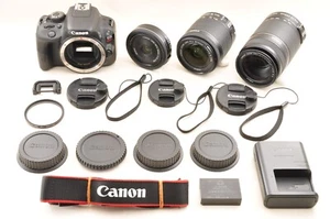 Canon EOS Kiss X7/Rebel SL1/100D DSLR/18-55,55-250,24mm *N Mint+5 4590shot #3627 - Picture 1 of 24