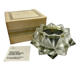 Vintage Avon Gem Glow Clearfire Transparent Fragrance Candle Softscent Emerald - Picture 1 of 9