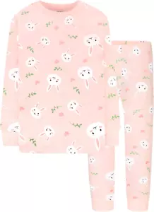 Girls 4 Pieces Cotton Pajamas Size 18 Months-12 Years - Picture 1 of 13