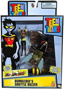 Teen Titans Bumblebee's Shuttle Buzzer Figure & Vehicle Set NEW Bandai 2005 Go - Picture 1 of 6