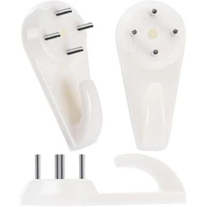 40 Pcs Picture Hangers Invisible Nail Wall Hooks Plastic Hardwall Hanger Hooks - Picture 1 of 7