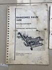 Vintage Ransomes faun 1600 potato harvester operating manual