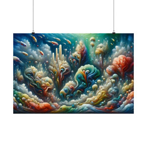 Abstract Coral Reef, Matte Horizontal Posters DAS01_0210