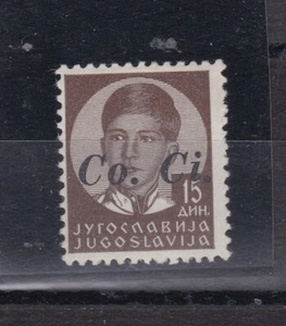 ESLOVENIA, SEGUNDA GUERRA MUNDIAL, ITALIA, CoCi ovpt 15 din valor clave, bisagra - Imagen 1 de 2