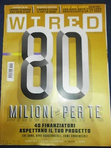 WIRED STORIE IDEE E PERSONE RIVISTA n 55 DI SETTEMBRE 2013 - COMPRO FUMETTI SHOP - Picture 1 of 1