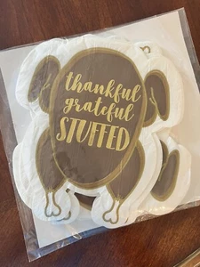 Paper Lunch Napkins Thanksgiving Thankful Grateful Stuffed Turkey 16 Count NEW - Picture 1 of 2
