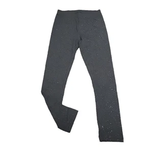 Cat and Jack Girls Pull On Sparkle Leggings Small Size 6/7 Black Active Pants - Picture 1 of 8