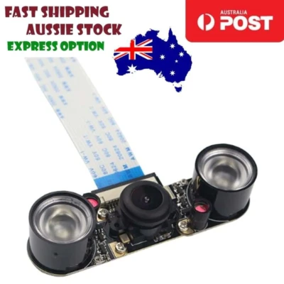 Raspberry Pi 4 Camera Module Night Vision Fisheye 5MP OV5647 160 Degree 1080P B - Bild 1 von 3