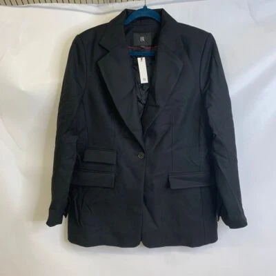 BANANA REPUBLIC Lido Sculpted Italian Wool Blazer Women's Size 8 Black - Image 1 of 4