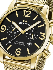 TW-Steel MB24 Maverick Chronograph Mens Watch 48mm 10ATM - Picture 1 of 3