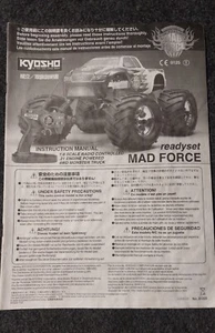 Kyosho Mad Force Manual - Picture 1 of 4