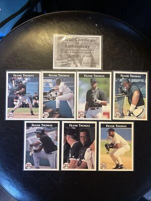 1992 Frank Thomas-Front Row-set Of 7 W/ Cert Of Authenticity #20000/30000 MINT - Image 1 of 4