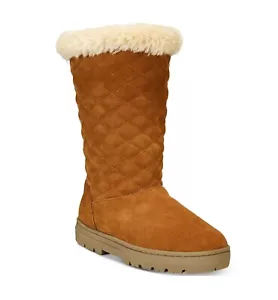 NUEVO EN CAJA Style & Co CASTAÑO Nickyy Acolchado Piel Sintética Media Pantorrilla Botas 8 M - Imagen 1 de 5