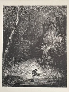 GUSTAVE DORÉ, MÄRCHEN VON PERRAULT Holzstich, 1862 - TOM THUMB (2) - Bild 1 von 5