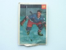 VINTAGE HOCKEY CARD PARKHURST 1954 NEW YORK RANGERS BOB CHRYSTAL NO56 