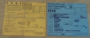 ORIGINAL 1941-42 CALIFORNIA Automobile EPHEMERA~"1927 HUDSON"~(JC) - Bild 1 von 7