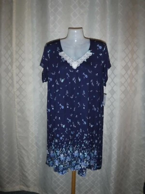 Camisas para dormir manga corta, Croft & Barrow, XL, L, M, S, multicolor, 95 % rayón 5 % spa Foto 1 de 4