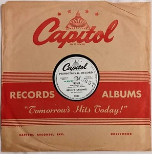 Benny Strong TESSIE/ LAST NIGHT ON THE PORCH promo 78 RPM 10" Capitol 1003 wlp - Picture 1 of 4