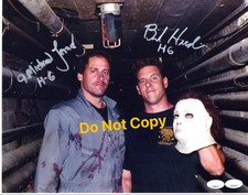 A MICHAEL LERNER & BRAD HARDIN signed 11x14 Photo HALLOWEEN 6 Michael Myers JSA