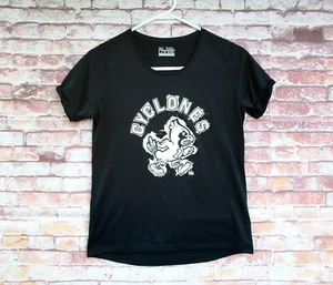 ๐ฅ Iowa State Cyclones 1978 Retro Logo Under Amour Black Athletic Shirt Girls XL - Picture 1 of 6