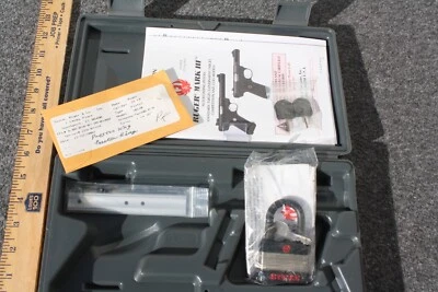 Ruger MKIII 22 LR Factory Gray Factory Box Hard Case Lock Manual Key  10110 5 - Image 1 of 4