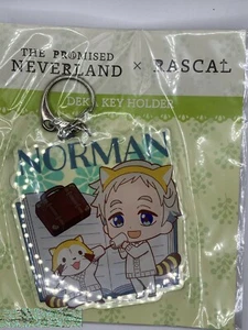 Schlüsselanhänger The Promised Neverland Norman x Rascal the Raccoon Acryl Deka - Bild 1 von 3