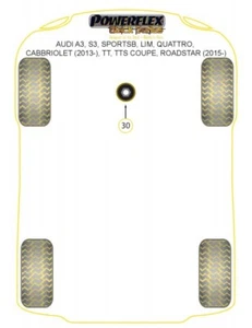 Powerflex para Audi TT (2015)) uso cojinete motor inferior (grande) - Imagen 1 de 1