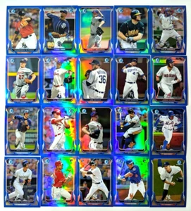 Lot of (20) - 2014 Bowman Chrome BLUE REFRACTORS - ALL #'D /250 - STARS, RCs - Picture 1 of 9