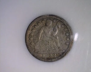 1848 seated liberty dime (25-386 10m3) - Picture 1 of 2